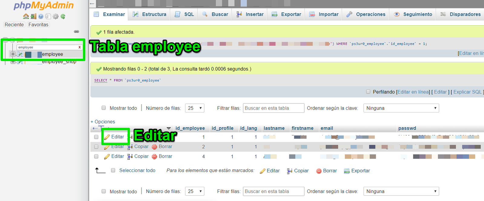 Cambiar Contraseña PrestaShop desde Base de Datos