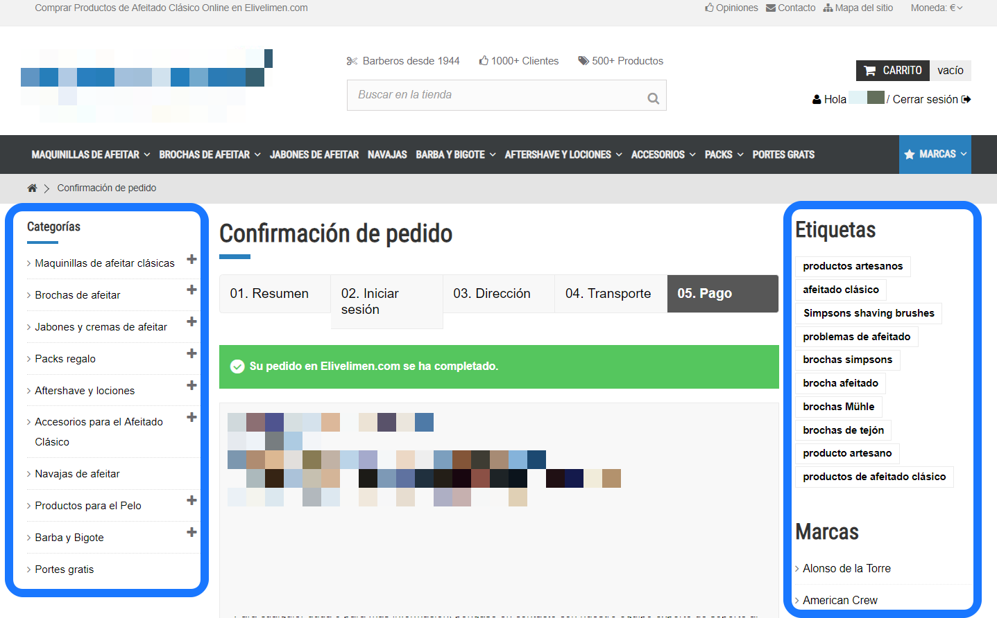Quitar Columnas de la Página de Confirmación de Pedido en PrestaShop
