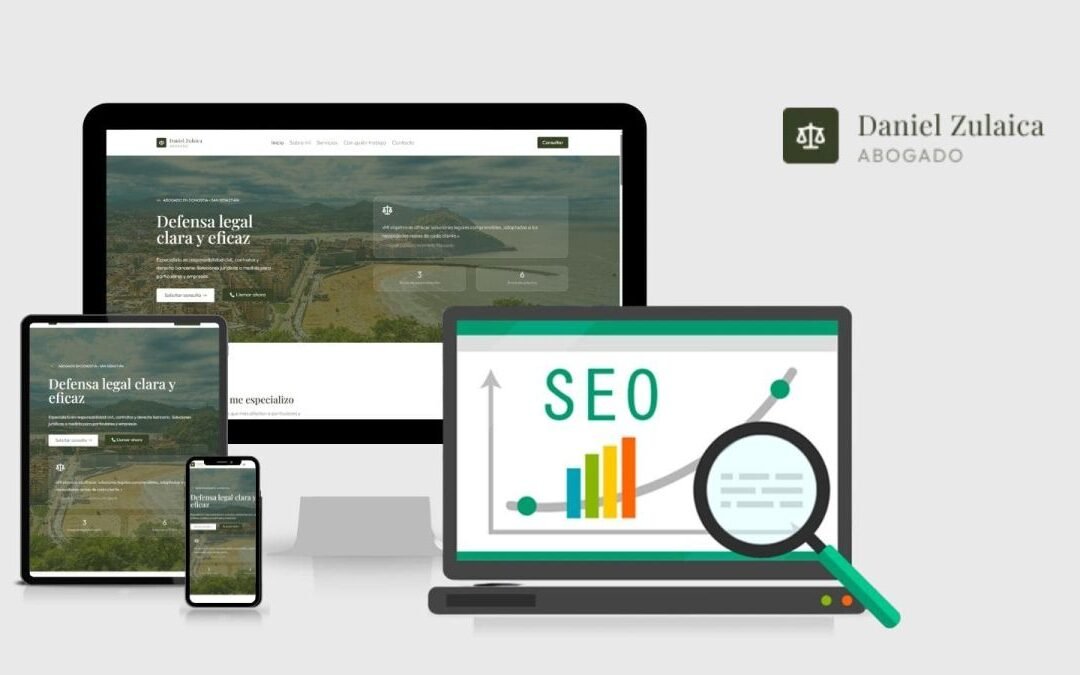 Diseño web y SEO en Daniel Zulaica Abogado