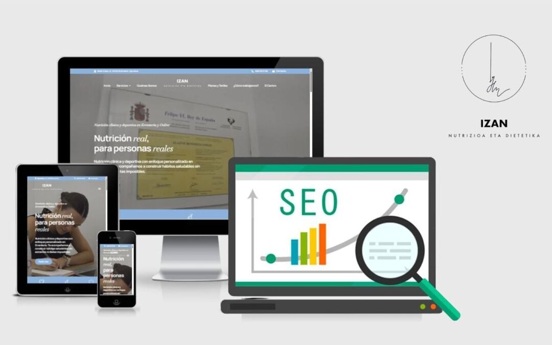 Diseño web y SEO en Izan Nutrizioa